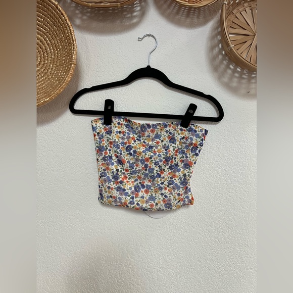NWT Princess Polly Floral Tube Top - Size 6 - Picture 1 of 5